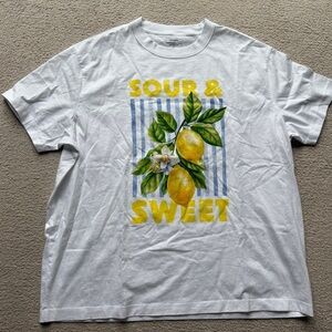 Abercrombie & Fitch Sour & Sweet Graphic Essentials Tee T Shirt Short Sleeve XL